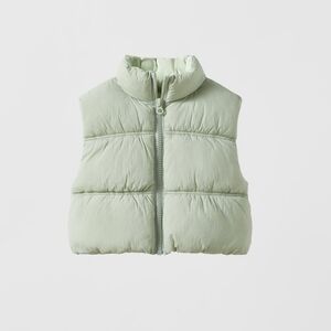 Zara Cropped Puffer Vest